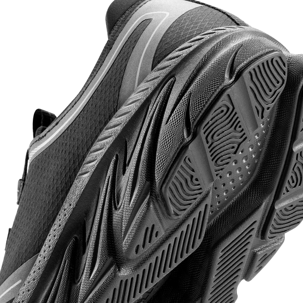[ActiveCamper] Men's Mesh Lifestyle Walking Shoes - ALL BLACK - 4